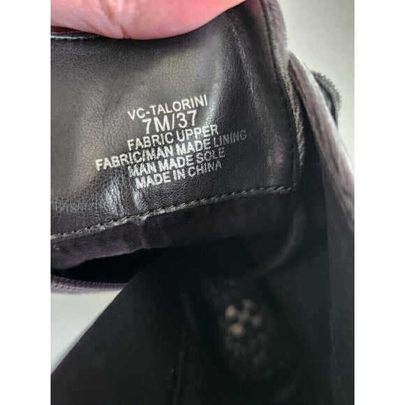 Vince Camuto Talorini Grey Studded Combat Style Boots Velvet Feel Sz 7 *see desc - Picture 5 of 10